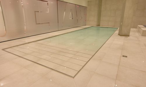Specials for residential pools 34 | zwembadtechniek Movable floor with tilt-adjustment feature for rehabilitation of professional football players.